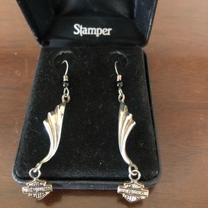 Harley Davidson earrings by Stamper